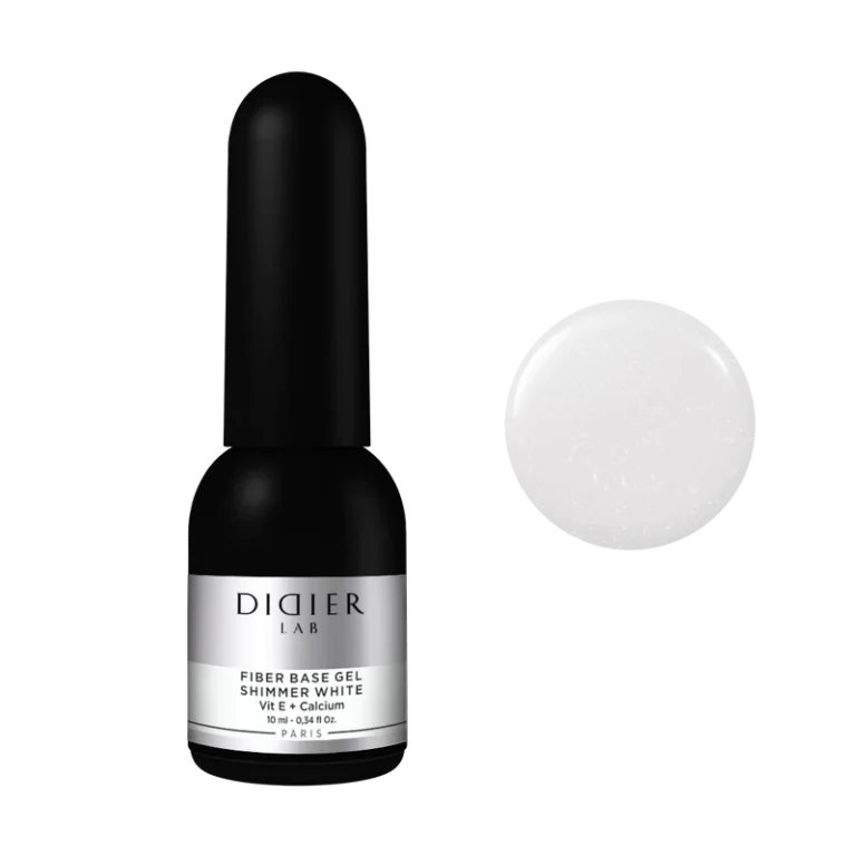 DIDIER LAB STIKLO PLUOŠTO BAZĖ FIBER SHIMMER WHITE 8ML