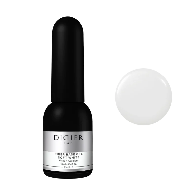 DIDIER LAB STIKLO PLUOŠTO BAZĖ FIBER SOFT WHITE 8ML