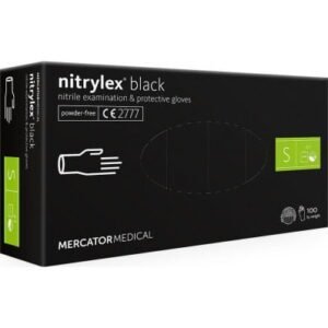 NITRILINĖS PIRŠTINĖS NITRYLEX JUODOS SPALVOS