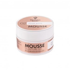 tiksotropinis gelis 02 polar white mousse sculpture gel