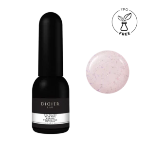 Didier Lab maskuojanti kaučiukinė bazė su folija Rubber Base Foil, Powder Pink, 10ml 01