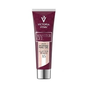 Victoria Vynn MASTER GEL poligelis 15 GLITTER PEACH, 60g