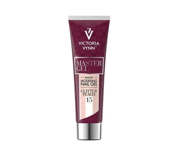 Victoria Vynn MASTER GEL poligelis 15 GLITTER PEACH, 60g