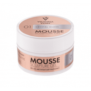 Victoria Vynn tiksotroponis gelis 01 CRYSTAL GLASS MOUSSE SCULPTURE GEL 15ml