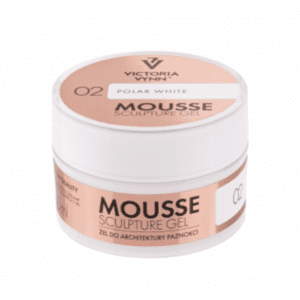 Victoria Vynn tiksotroponis gelis 02 POLAR WHITE MOUSSE SCULPTURE GEL 15ml